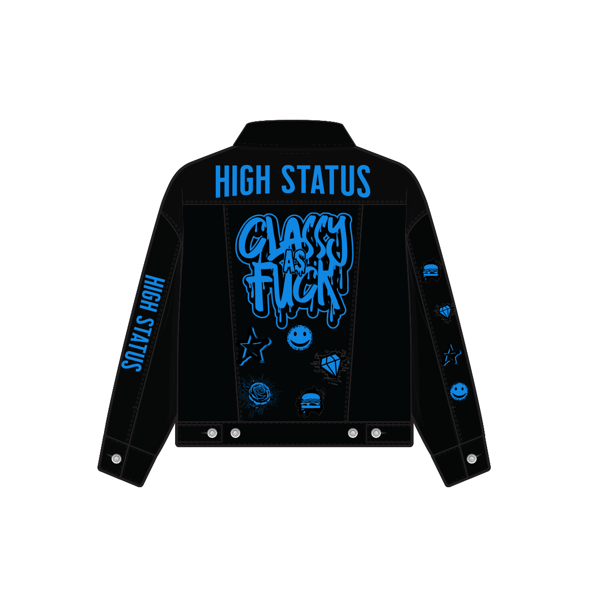 HIGH STATUS DENIM JACKET "CAF" DESIGN