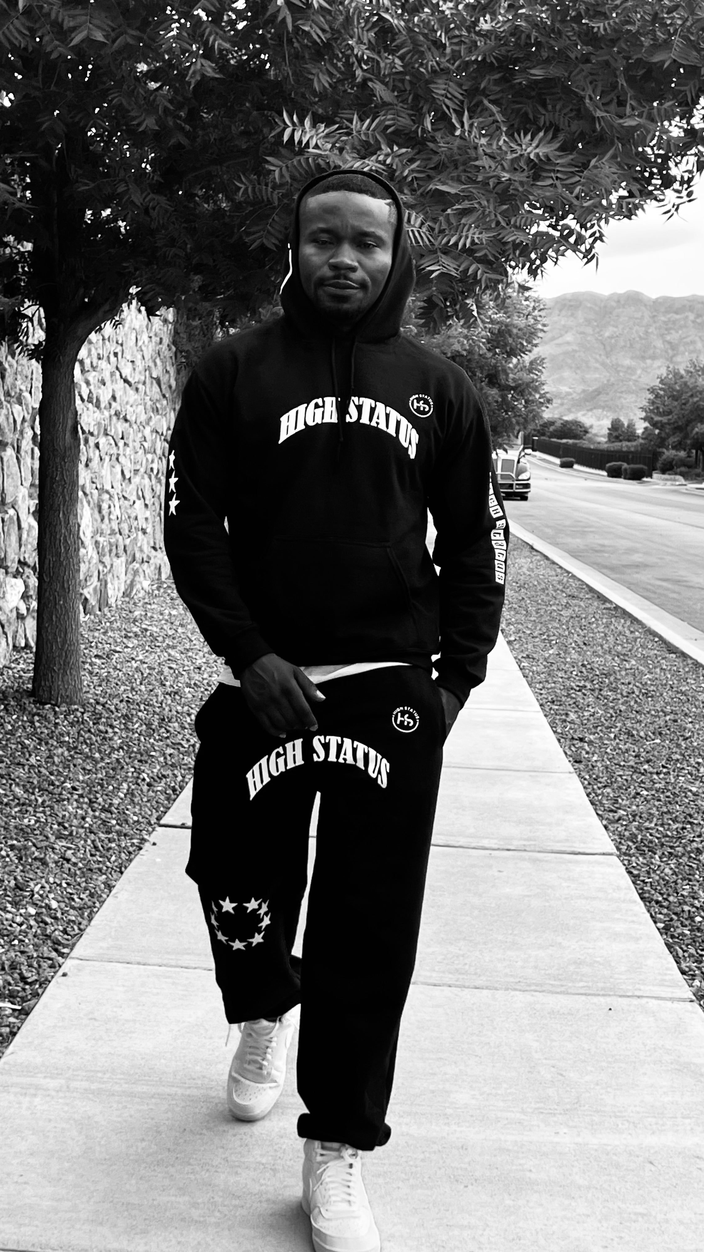HIGH STATUS "ARCH STARS" HODIE,BAGGY PANTS TRACKSUIT