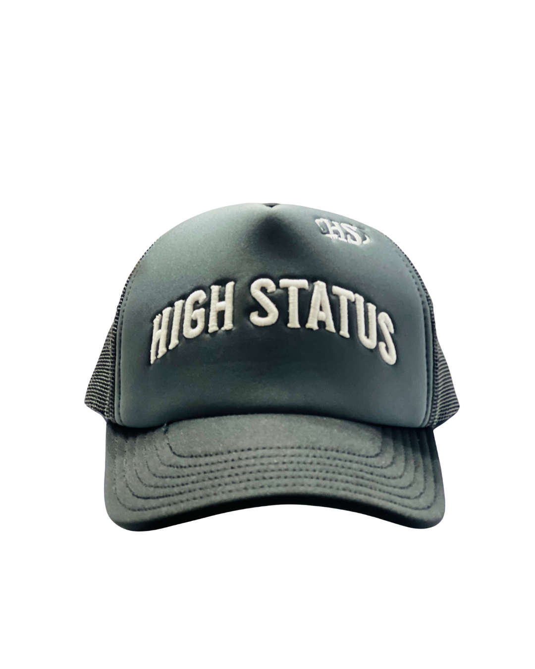 HIGH STATUS EMBROIDERY TRUCKER HAT