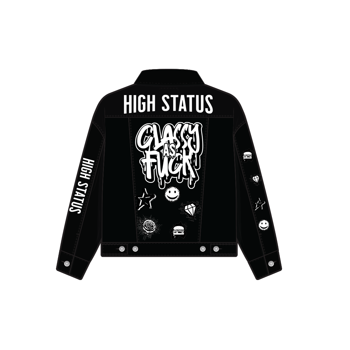 HIGH STATUS DENIM JACKET "CAF" DESIGN