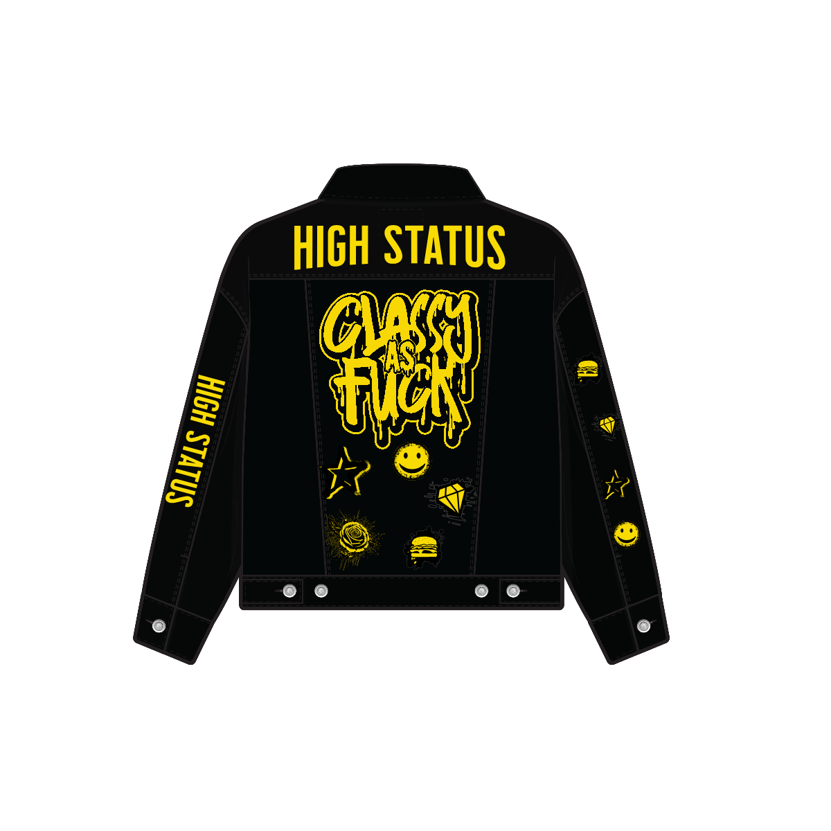 HIGH STATUS DENIM JACKET "CAF" DESIGN
