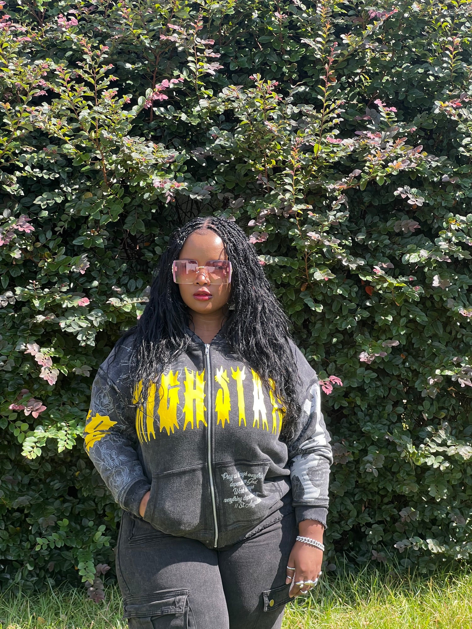HIGH STATUS ACID WASH DISTRESSED TRACKSUIT