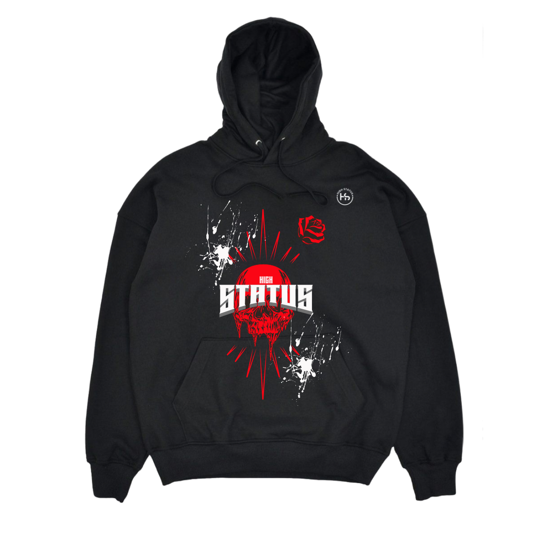 HIGH STATUS RED SKULLY HOODIE