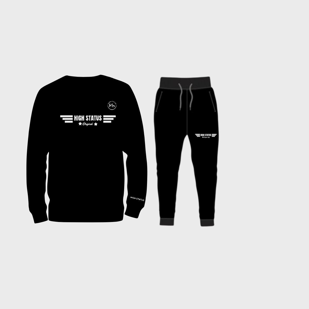 HIGH STATUS &quot;FLY HIGH&quot; SWEATSHIRT, JOGGER TRACK SUIT