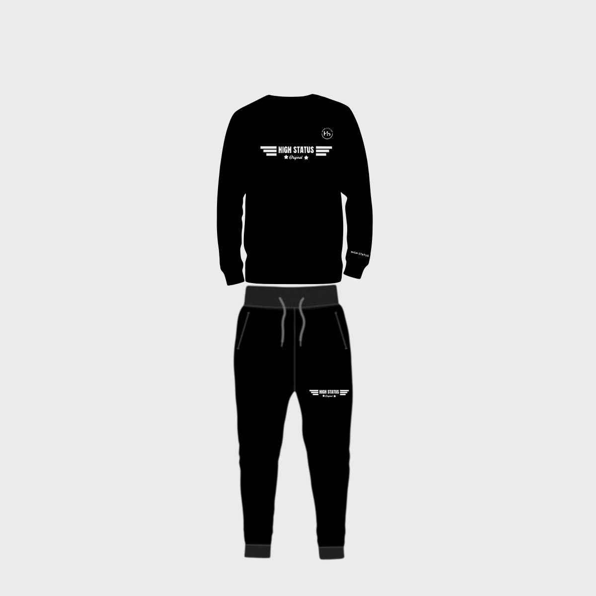 HIGH STATUS &quot;FLY HIGH&quot; SWEATSHIRT, JOGGER TRACK SUIT