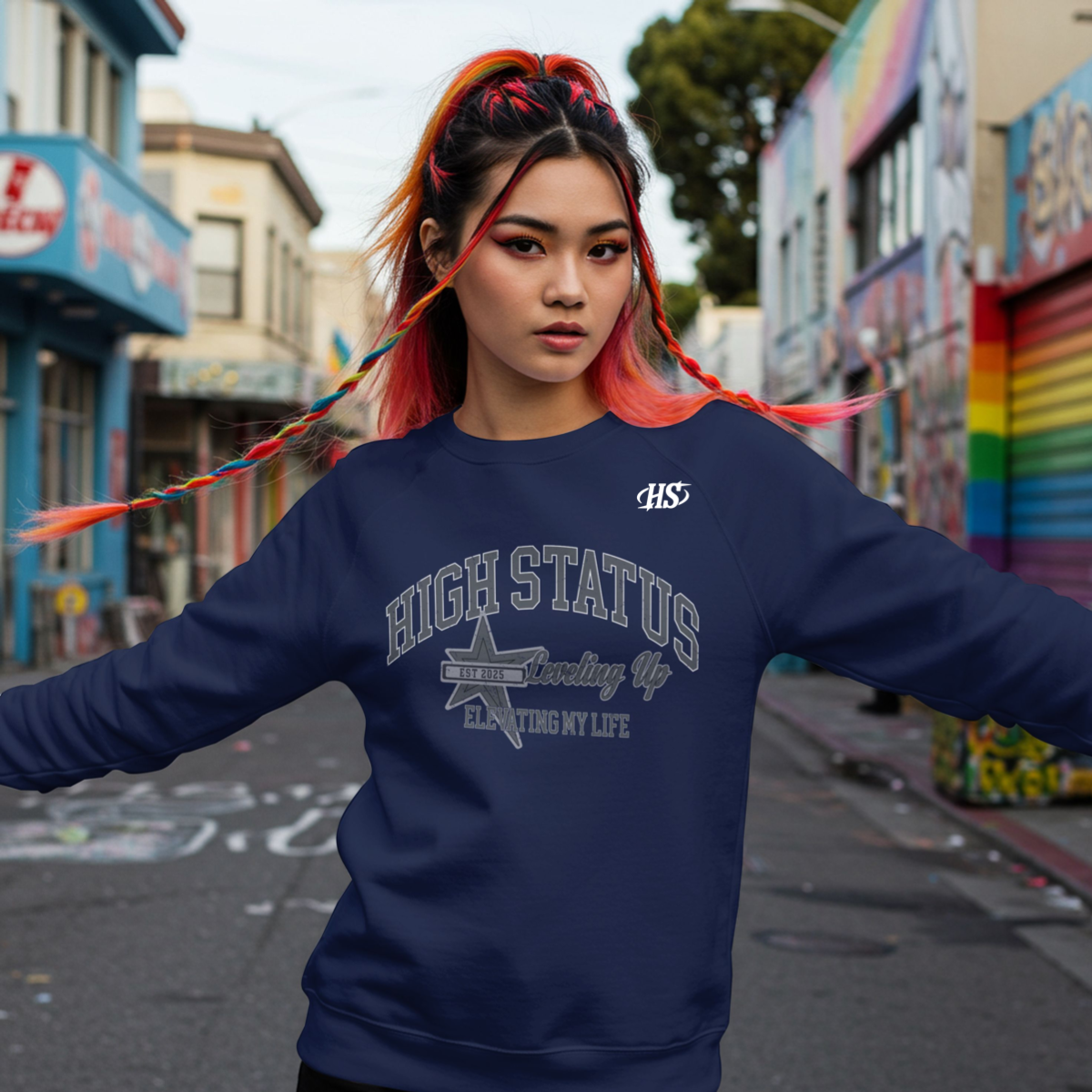 HIGH STATUS LVL UP SWEATER