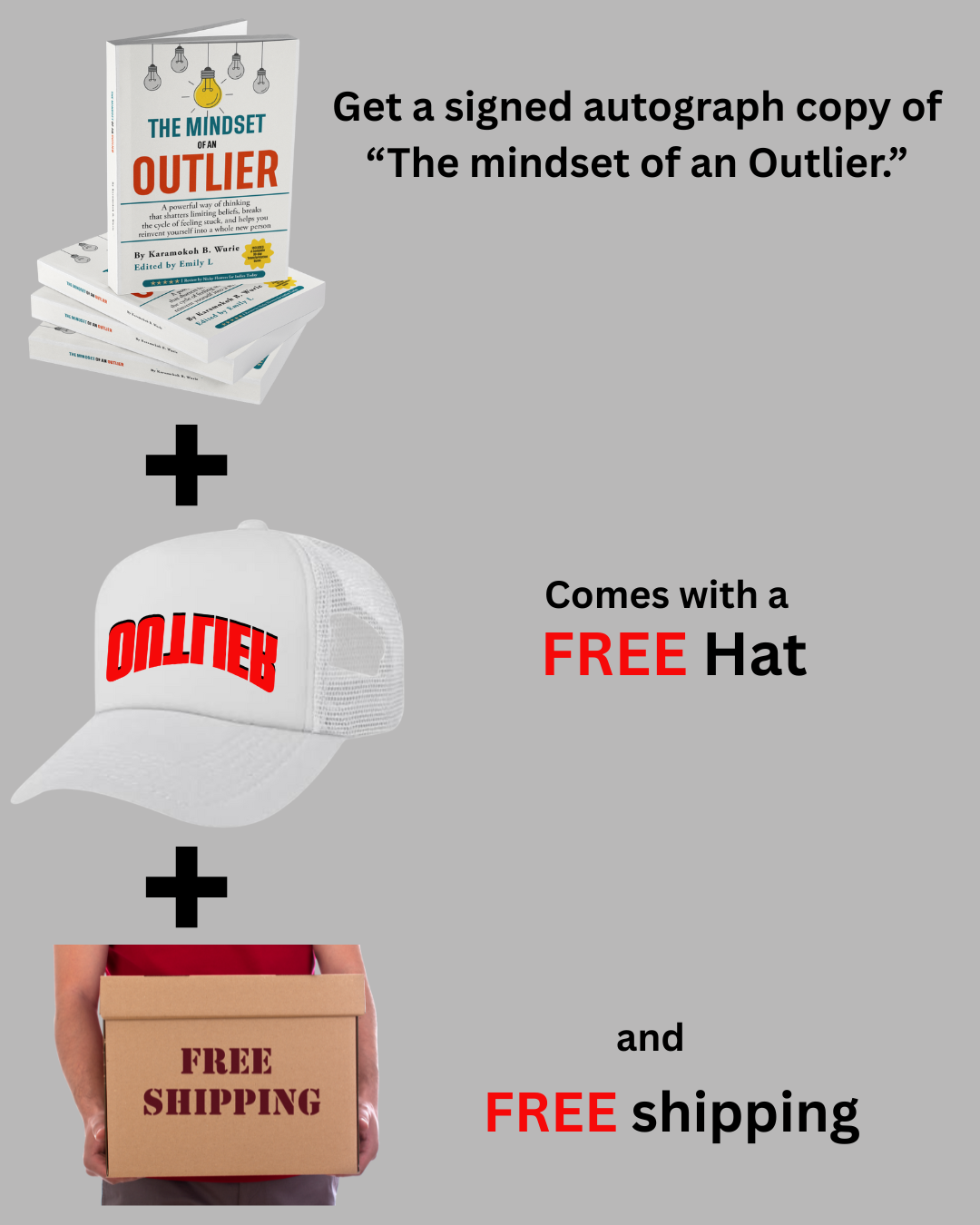 AUTOGRAPH BOOK &quot;THE MINDSET OF AN OUTLIER&quot;